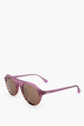 DRIES VAN NOTEN Aviator-Sonnenbrille mit gemustertem Gestell