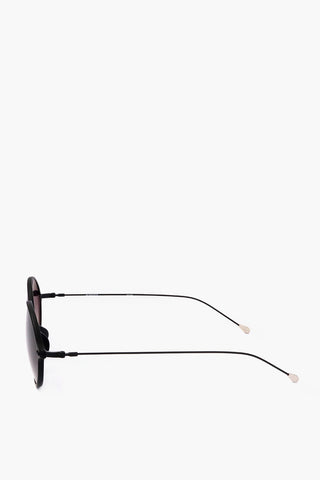 ANN DEMEULEMEESTER Oval-Sonnenbrille mit Metallbügeln