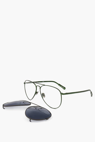 KRIS VAN ASSCHE Aviator Sunglasses with Removable Mask