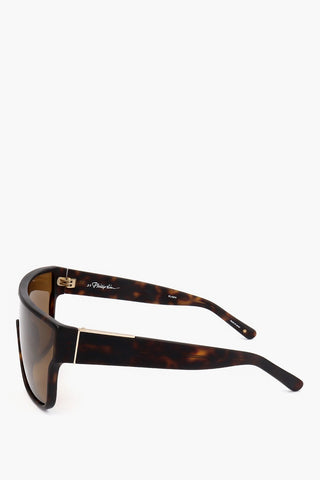 PHILLIP LIM Shield-Sonnenbrille mit Schildpatt-Fassung