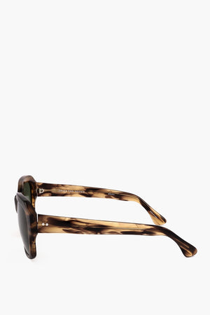 DRIES VAN NOTEN Tortoiseshell Sunglasses with Rectangular Frame