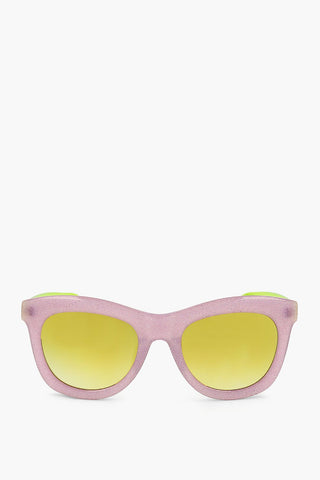 MARKUS LUPFER Wayfarer Sonnenbrille mit glitzerndem Gestell