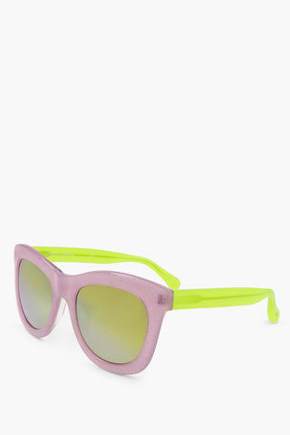 MARKUS LUPFER Wayfarer Sonnenbrille mit glitzerndem Gestell