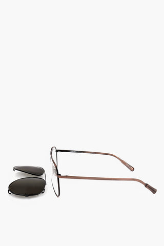 KRIS VAN ASSCHE Aviator-Sonnenbrille mit abnehmbarer Maske