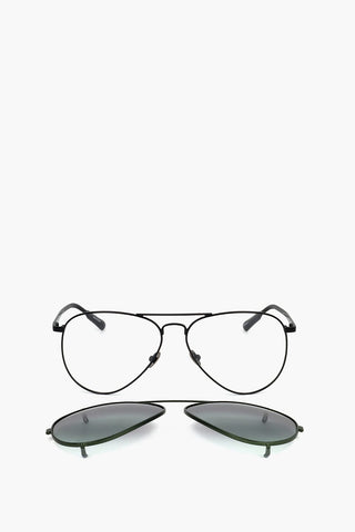 KRIS VAN ASSCHE Aviator Sunglasses with Removable Mask