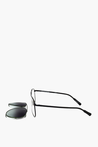 KRIS VAN ASSCHE Aviator Sunglasses with Removable Mask
