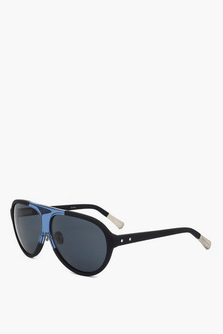 KRIS VAN ASSCHE Aviator Sunglasses with Two-Tone Frame