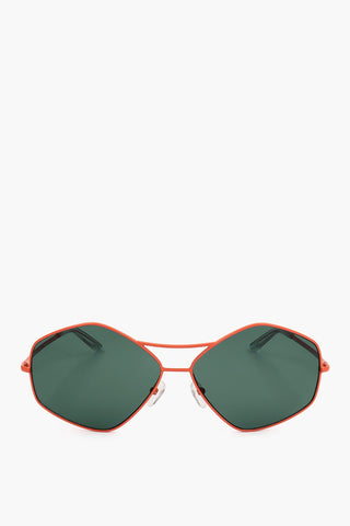 DRIES VAN NOTEN Fünfeckige Sonnenbrille mit Doppelsteg