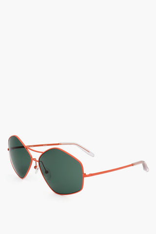 DRIES VAN NOTEN Fünfeckige Sonnenbrille mit Doppelsteg