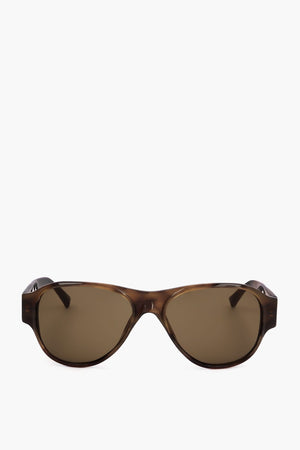 DRIES VAN NOTEN Aviator Sunglasses with Tortoiseshell Frame