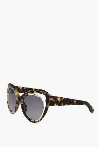 ERDEM Butterfly Sunglasses with Tortoiseshell Frame