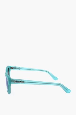 JEREMY SCOTT Wayfarer Sunglasses with Matte Frame
