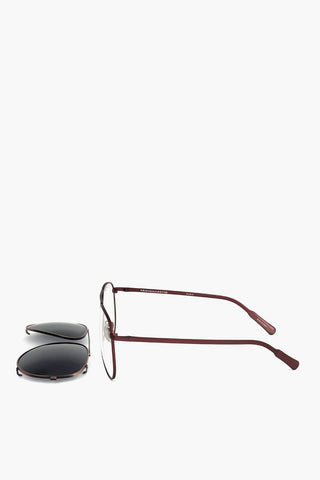 KRIS VAN ASSCHE Aviator Sunglasses with Removable Mask