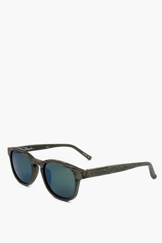 PHILLIP LIM Wayfarer Sonnenbrille mit Holzoptik-Fassung