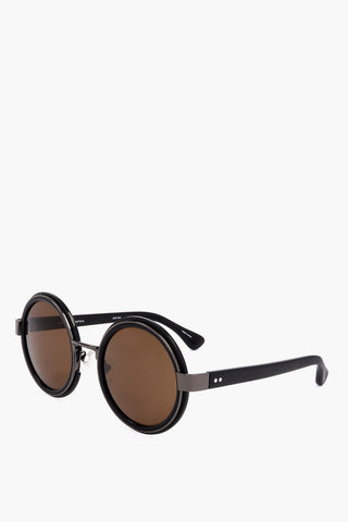 DRIES VAN NOTEN 메탈 디테일 라운드 선글라스
