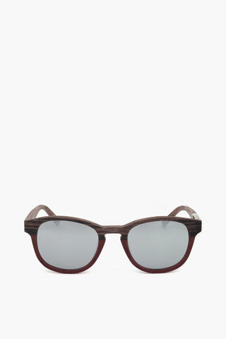 PHILLIP LIM 웨이페어러 선글라스 우드 이펙트 프레임