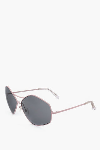 DRIES VAN NOTEN Fünfeckige Sonnenbrille mit Doppelsteg