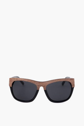 PHILLIP LIM Wayfarer Sunglasses with Wood-Effect Detail