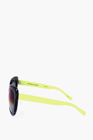 MATTHEW WILLIAMSON Butterfly Sunglasses with Tortoiseshell Effect