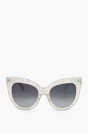 ERDEM Butterfly Sunglasses with Lace-Effect Frame