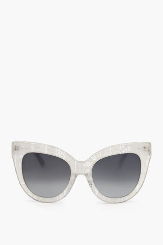 ERDEM Butterfly Sunglasses with Lace-Effect Frame