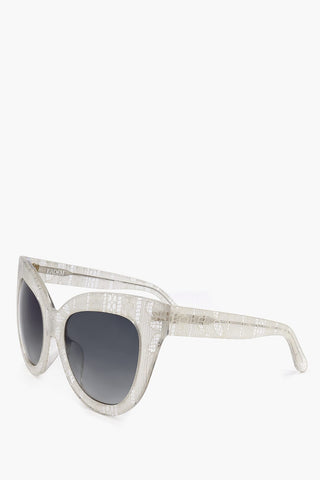 ERDEM Butterfly Sunglasses with Lace-Effect Frame