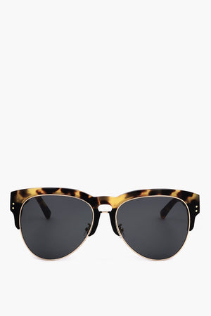 ERDEM Clubmaster Sunglasses with Tortoiseshell Frame