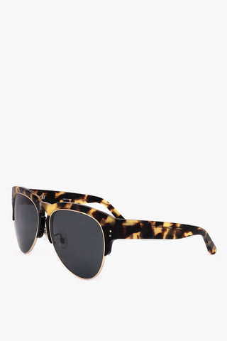 ERDEM Clubmaster Sunglasses with Tortoiseshell Frame