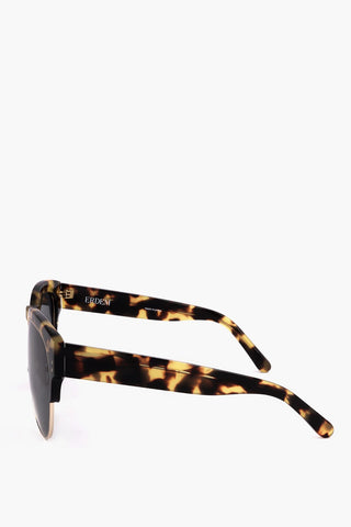 ERDEM Clubmaster Sunglasses with Tortoiseshell Frame