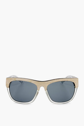 PHILLIP LIM Occhiali da Sole Wayfarer con Dettaglio Effetto Legno