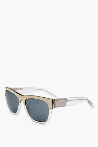 PHILLIP LIM Occhiali da Sole Wayfarer con Dettaglio Effetto Legno