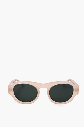 DRIES VAN NOTEN Oval Sunglasses with See-Through Frame