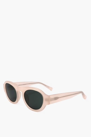 DRIES VAN NOTEN Oval Sunglasses with See-Through Frame