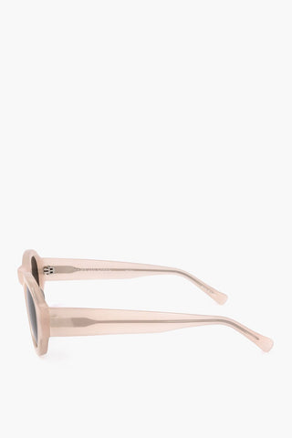 DRIES VAN NOTEN Oval Sunglasses with See-Through Frame