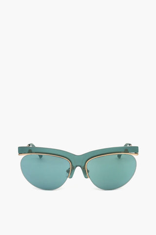 DRIES VAN NOTEN Clubmaster-Sonnenbrille mit V-förmigem Nasensteg