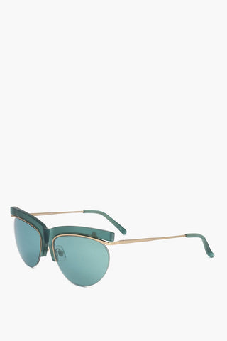 DRIES VAN NOTEN Clubmaster-Sonnenbrille mit V-förmigem Nasensteg