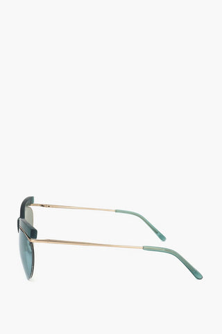 DRIES VAN NOTEN Clubmaster-Sonnenbrille mit V-förmigem Nasensteg