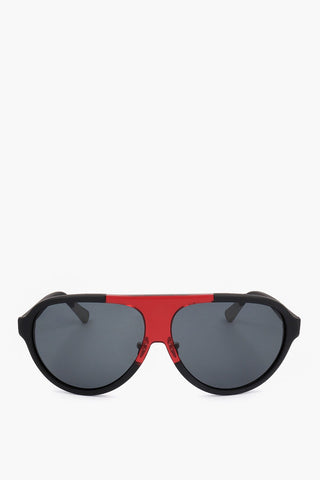 KRIS VAN ASSCHE Aviator Sunglasses with Two-Tone Frame