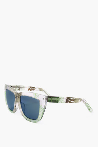 PHILLIP LIM Wayfarer-Sonnenbrille mit botanischem Muster
