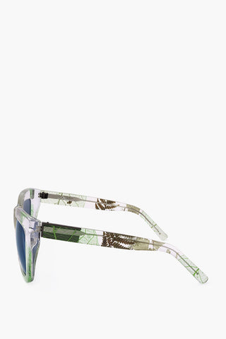 PHILLIP LIM Wayfarer-Sonnenbrille mit botanischem Muster
