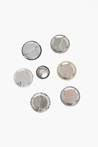 Set of 7 Multicolor Metal Pins