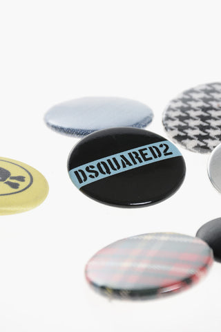 Set of 7 Multicolor Metal Pins