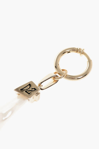 싱글 클립온 메탈 이어링 진주 모양의 펜던트