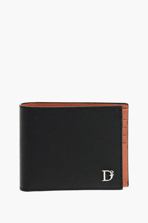 Saffiano Leather Wallet D2 STATEMENT with Silver Detail