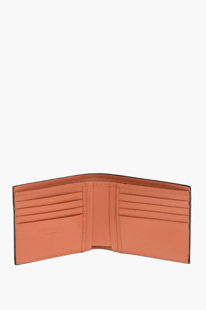 Saffiano Leather Wallet D2 STATEMENT with Silver Detail