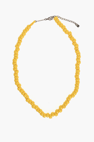 Metal Necklace with Resin Details