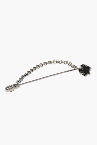 Metal Brooch with Chain