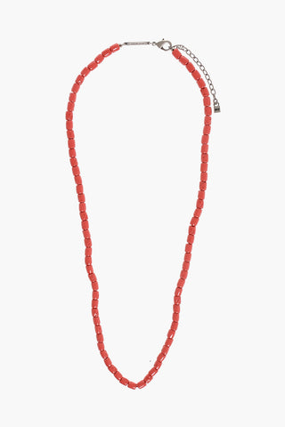 Metal Necklace with Resin Details