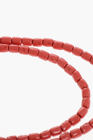 Metal Necklace with Resin Details