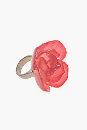 Ring aus Harz TOUCH OF COLOR in Rosenform